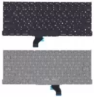 Клавиатура для ноутбука Apple MacBook Pro 13" Retina A1502 2013+, черная, плоский Enter