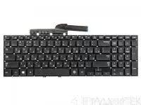 Клавиатура для ноутбука Samsung NP270E5E, NP300E5V, NP350V5C, NP355V5C, NP355V5X, NP550P5C, черная без рамки, горизонтальный Enter