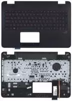 Клавиатура для ноутбука Asus G551, N551, черная топ- панель, красной подсветкой