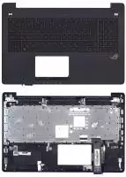 Клавиатура для ноутбука Asus G550JK, черная топ-панель