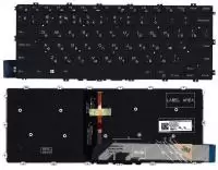 Клавиатура для ноутбука Dell Inspiron 14 5480, 5481, 5482, 5485, 5488, черная с подсветкой маленький энтер