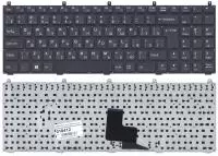 Клавиатура для ноутбука DNS W765S, черная без рамки широкий Enter