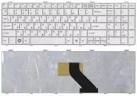 Клавиатура для ноутбука Fujitsu Lifebook AH530, AH531, NH751 белая