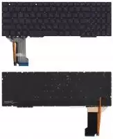 Клавиатура для ноутбука Asus FX553VE, черная с красной подсветкой