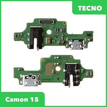 Разъем зарядки для телефона Tecno Camon 15, микрофон