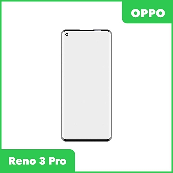 Стекло + OCA пленка для переклейки Oppo Reno 3 Pro, черный