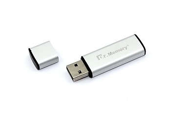 Флешка USB Dr.Memory 009 8GB, USB 2.0, серебристый