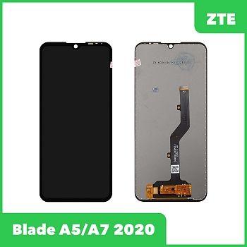 LCD дисплей для ZTE Blade A5, A7 2020 в сборе с тачскрином (черный) Premium Quality