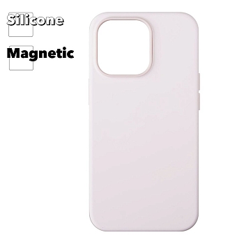 Силиконовый чехол для iPhone 13 Pro "Silicone Case" with MagSafe (Chalk Pink)