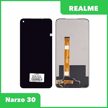 LCD Дисплей для Realme Narzo 30 4G в сборе с тачскрином, черный