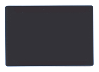 Модуль (матрица + тачскрин) для Lenovo Tab TB-X103F, черный с голубой рамкой