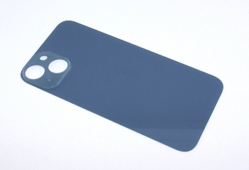 Задняя крышка (стекло) для Apple iPhone 14 синяя