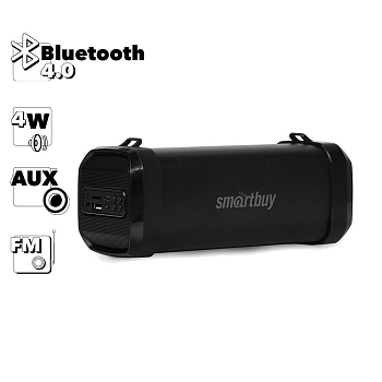 Акустическая система Smartbuy SATELLITE, 4Вт, Bluetooth, Bass Boost, MP3, FM, черная(SBS-4410)
