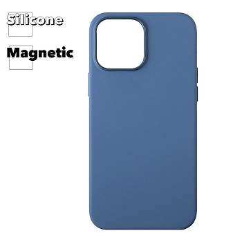 Силиконовый чехол для iPhone 13 Pro Max "Silicone Case" with MagSafe (Blue Jay)