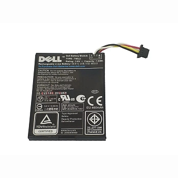 Аккумулятор (батарея) для сервера Dell Poweredge m620, r420, r620, r820, r320, r520, r720, Perc h810, (T40jj), 1.6Wh, 460mAh, 3.6V (оригинал)