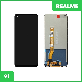 LCD дисплей для Realme 9i в сборе с тачскрином (черный)
