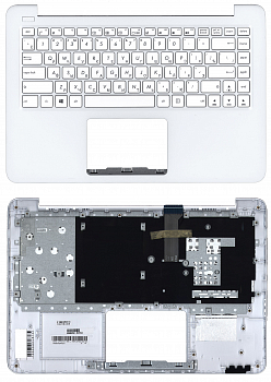 Клавиатура для ноутбука Asus E402 топкейс белый