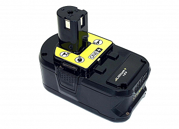 Аккумулятор для электроинструмента Ryobi (p/n: P104, P103, RB18L30), 3000мАч, 18В, Li-ion