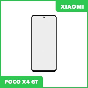 Стекло + OCA пленка для переклейки Xiaomi POCO X4 GT (черный)