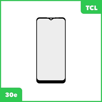 Стекло + OCA плёнка для переклейки TCL 30e (черный)