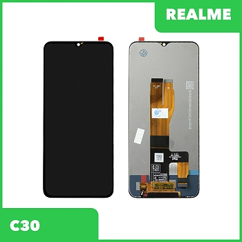 LCD дисплей для Realme C30 (RMX 3581) в сборе с тачскрином (черный)