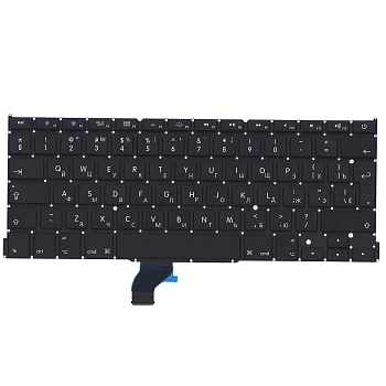 Клавиатура для ноутбука Apple MacBook A1502, черная, большой Enter
