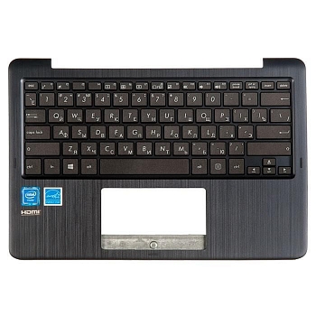 Клавиатура для ноутбука Asus E205SA-3B с топкейсом, темно-синяя