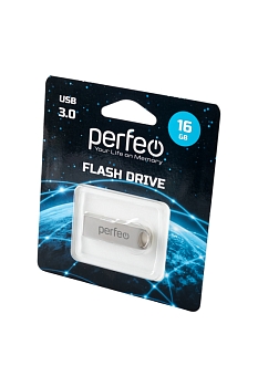 PERFEO PF-M08MS016 USB 3.0 16GB M08 серебряный BL1