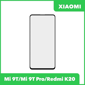Стекло + OCA пленка для переклейки Xiaomi Mi 9T, Mi 9T Pro, Redmi K20, черный