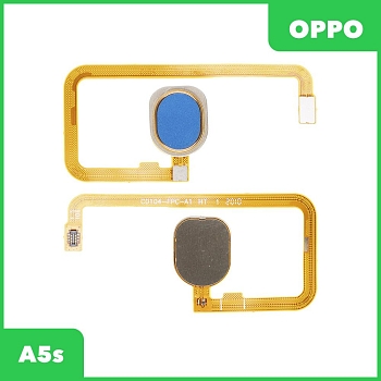 Сканер отпечатка пальца для OPPO A5s (CPH1909) (голубой)