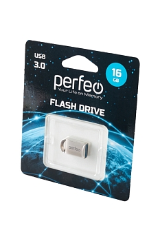 PERFEO PF-M11MS016 USB 3.0 16GB M11 серебряный BL1
