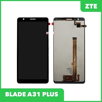 LCD дисплей для ZTE Blade A31 Plus в сборе с тачскрином (черный) Premium Quality