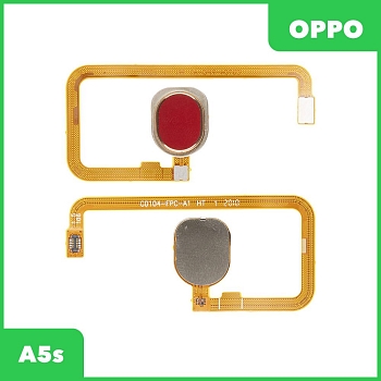 Сканер отпечатка пальца для OPPO A5s (CPH1909) (красный)