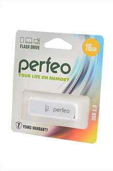 USB Flash накопитель Perfeo PF-C10W016 USB 16GB