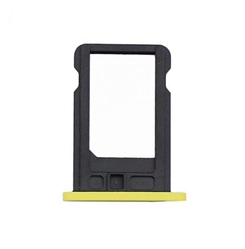 Держатель (лоток) SIM-карты для Apple IPhone 5С, желтый