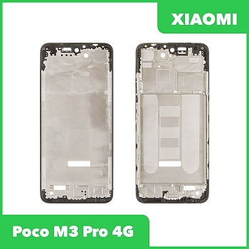 Рамка дисплея для Xiaomi Poco M3 Pro 4G (M2103K19PY) (черный)