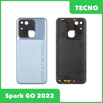 Задняя крышка для Tecno Spark GO 2022 (KG5) (серебристый)