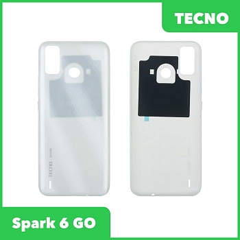 Задняя крышка для Tecno Spark 6 GO (KE5) (белый)