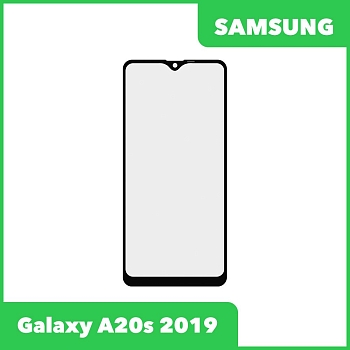 Стекло + OCA пленка для переклейки Samsung Galaxy A20s (A207F) (2019), черный