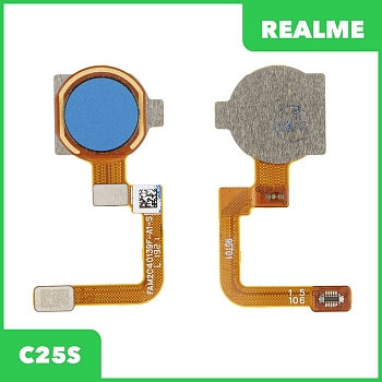 Сканер отпечатка пальца для Realme C25S (RMX3195) (синий)