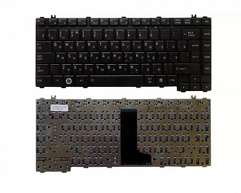 Клавиатура для ноутбука Toshiba Satellite A300, M300, L300, M500, M505, черная, плоский Enter