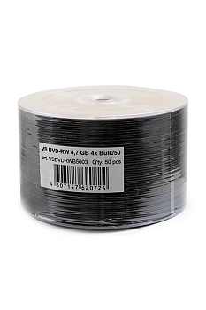 Перезаписываемый компакт-диск VS DVD-RW 4.7Gb 4x Bulk/50, 1 штука