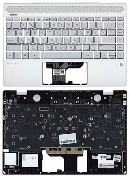 Клавиатура для ноутбука HP Pavilion 13-AN топкейс серебро