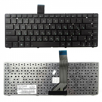 Клавиатура для ноутбука Asus A45, K45A, U44, A85, R400, черная, без рамки
