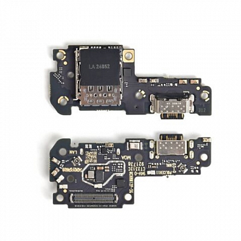 Нижняя плата Xiaomi Poco X5 Pro 5G (22101320G) коннектор SIM, MIC