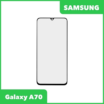 Стекло + OCA пленка для переклейки Samsung Galaxy A70 2019 (A705F), черный