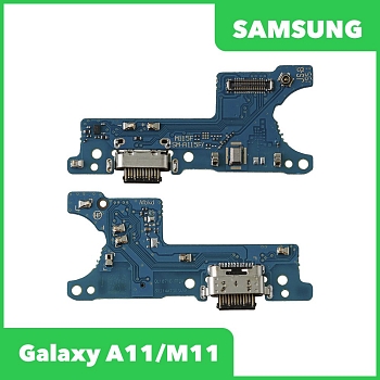 Системный разъем (разъем зарядки) для Samsung Galaxy A11 (A115F) и микрофон