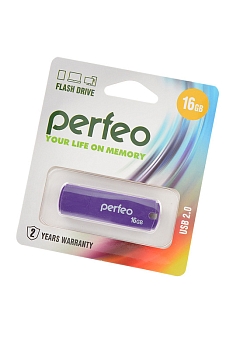 USB Flash накопитель Perfeo PF-C05P016 USB 16GB фиолетовый