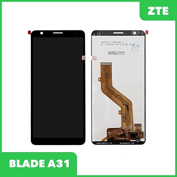 LCD дисплей для ZTE Blade A31 в сборе с тачскрином, 100% оригинал (черный)