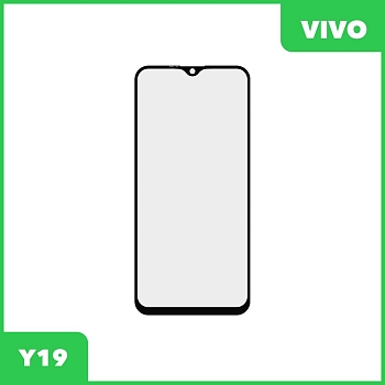 Стекло для переклейки дисплея Vivo Y19, черный